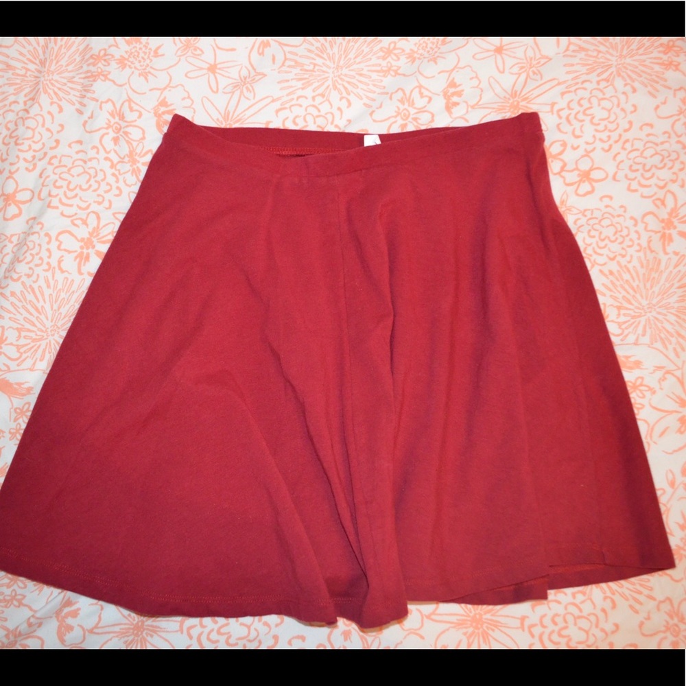 Pacsun Red Skater Skirt